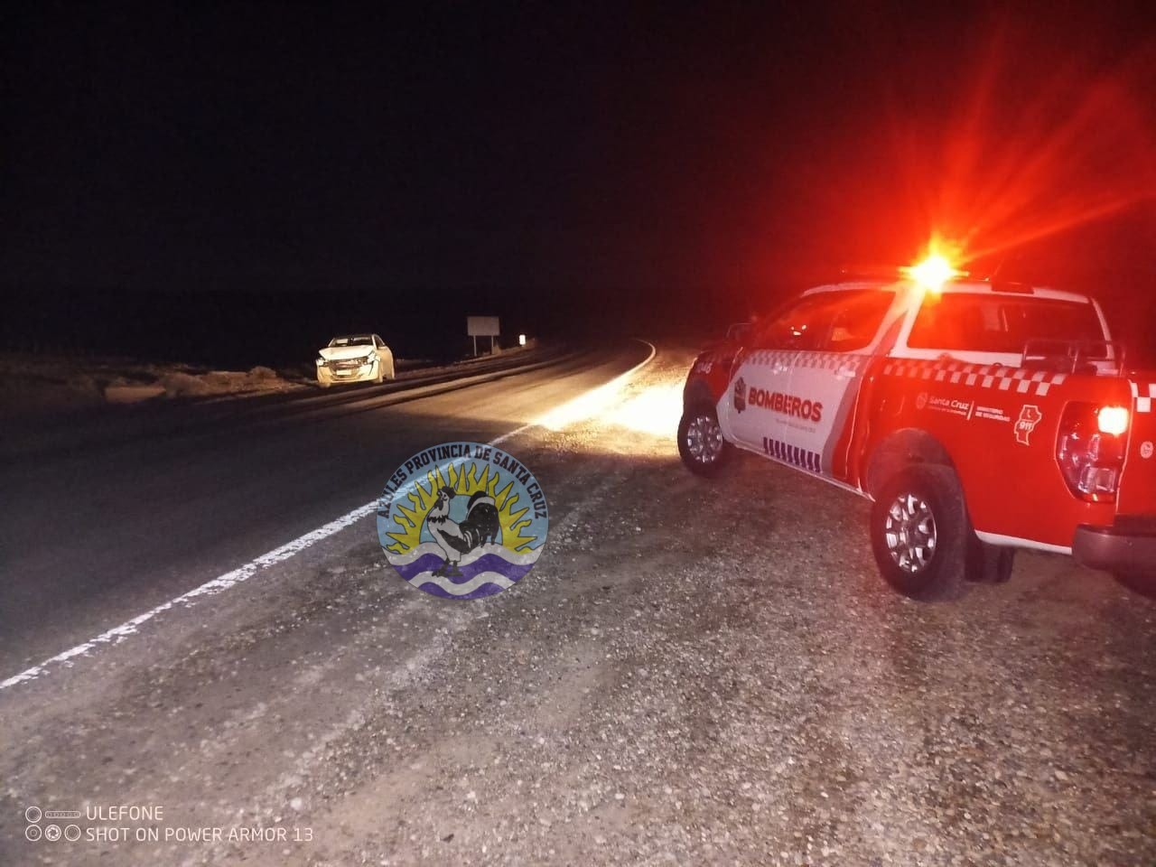 Incidente vehicular sobre Ruta Nacional Nro. 3 deja daños materiales (2)