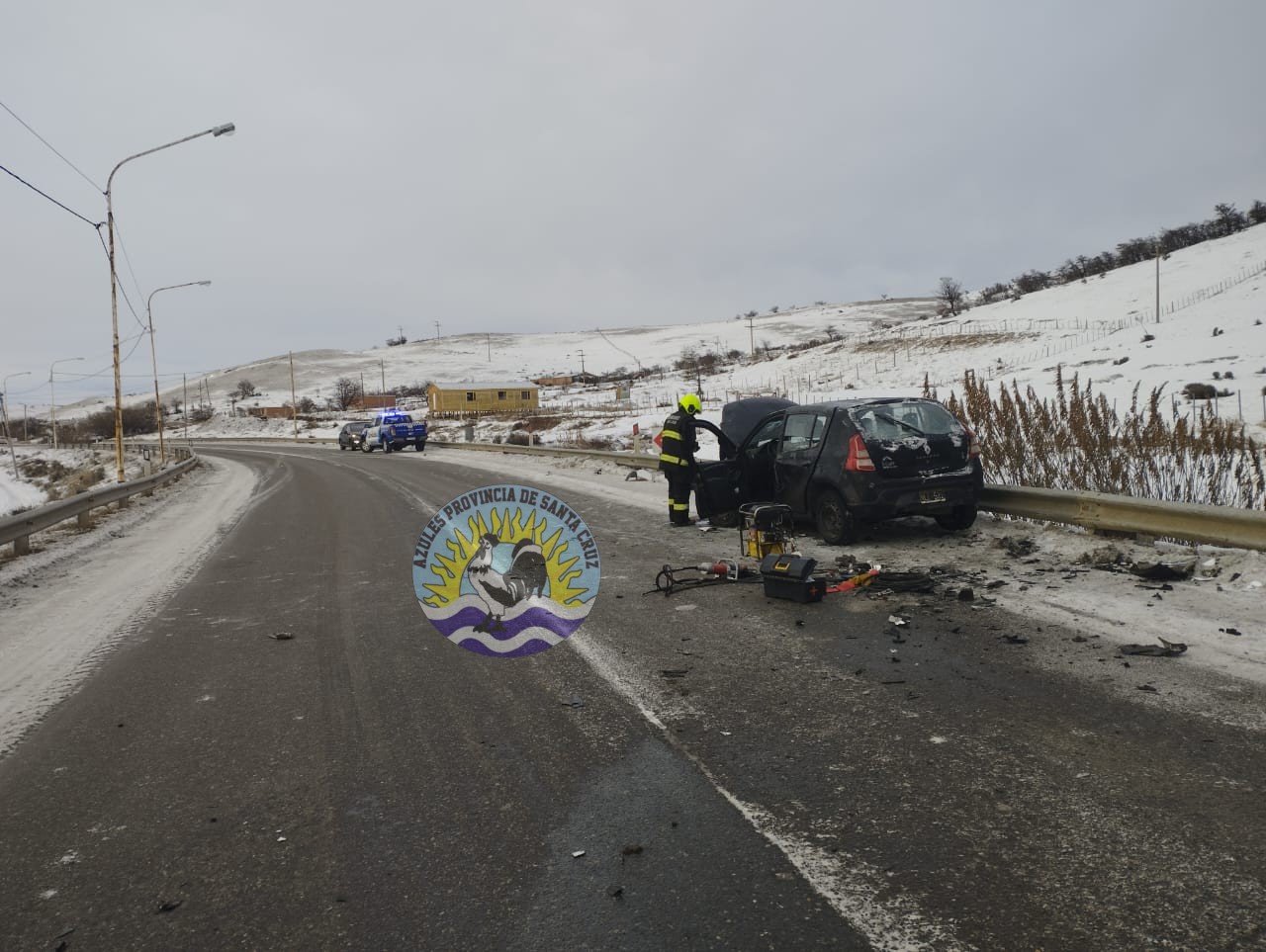 Colisión frontal en Ruta Nacional Nro. 40 Rescate y salvamento de personas (1)