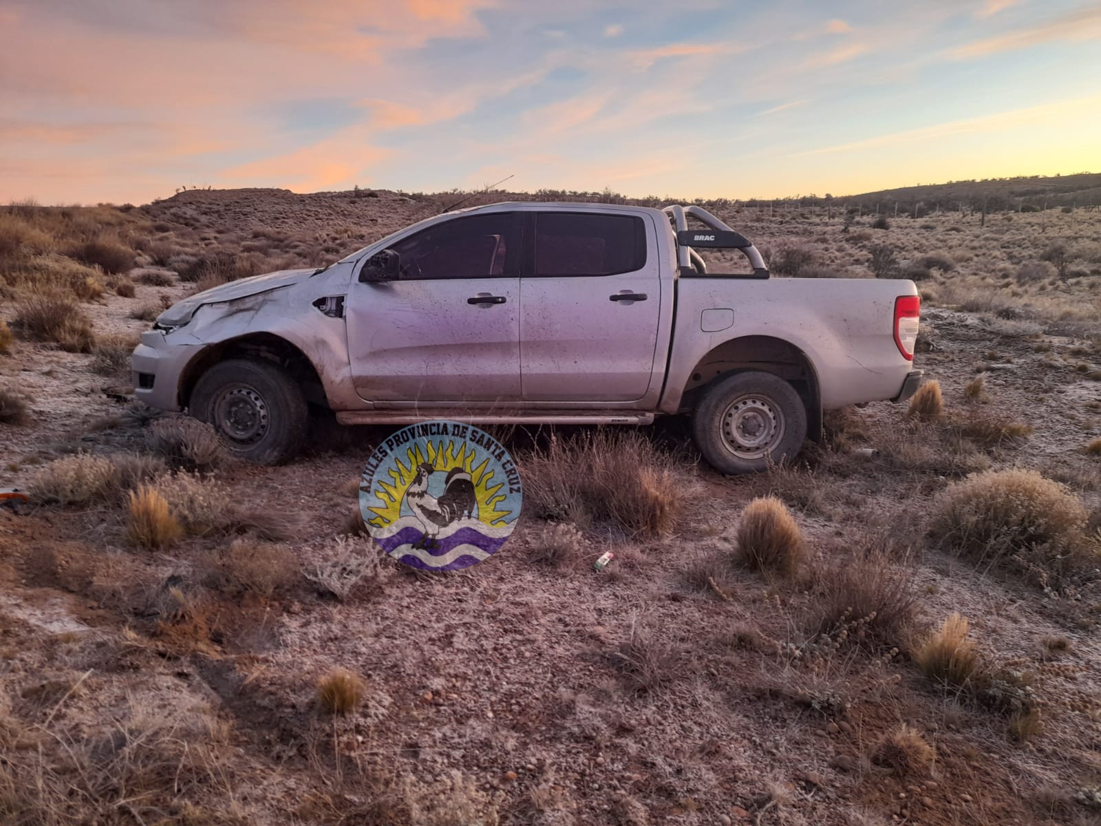 Dos Accidentes Sin Lesiones en la Ruta Nacional 3 Causados por Escarcha Personal Médico Implicado (4)