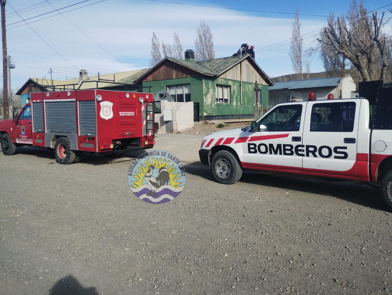 Intensas ráfagas de viento generan diversas intervenciones de bomberos en Río Gallegos, Caleta Olivia y Tres Lagos (1)